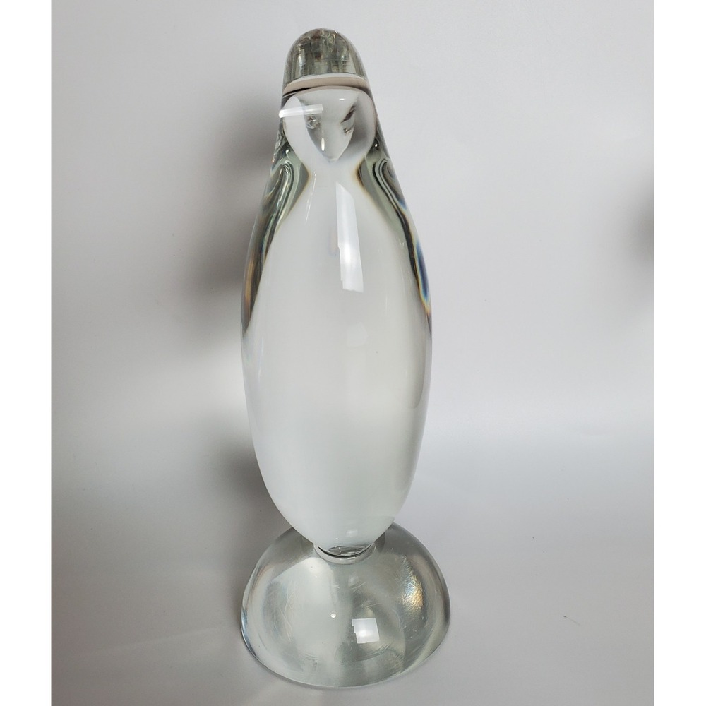Rare Cristallo Clear Duck Goose Swan Birds Pair Glass Murano? Archimede Seguso? - Picture 4 of 15